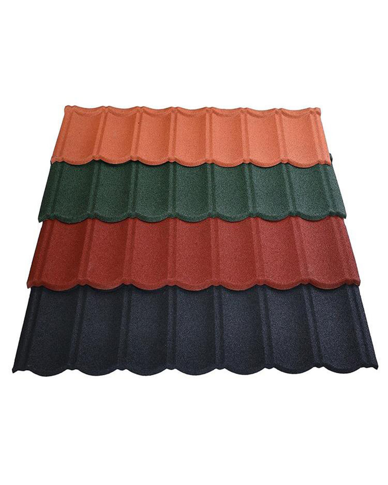 1340mm x 420mm Telha de metal revestida com pedra Zin Telha tradicional Bond para comunidades